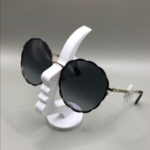 Kate Spade Cannes Gold Gradient Lens Round Sunglasses NEW